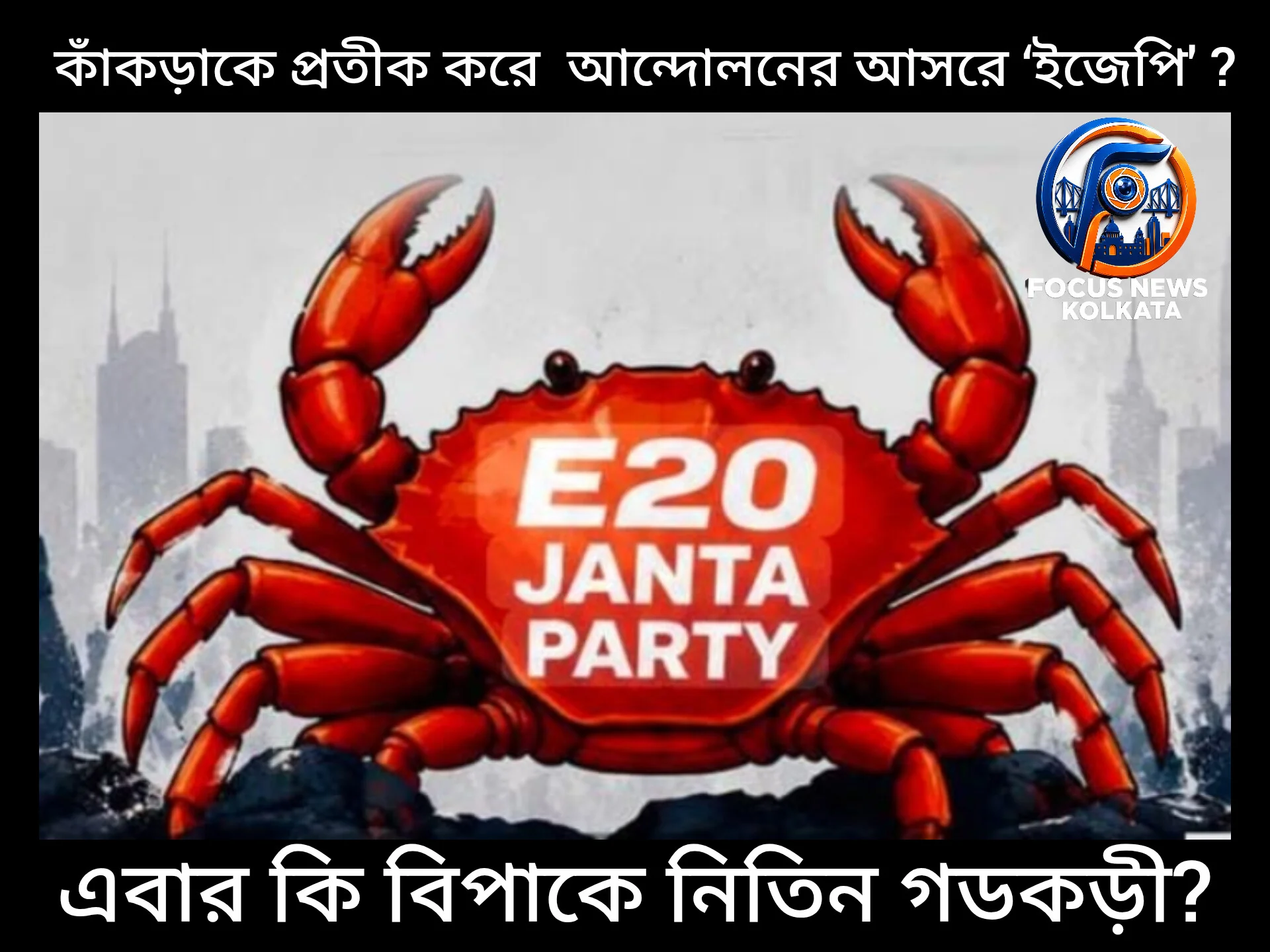 পেট্রলে ইথানল মিশ্রণের বিরুদ্ধে নতুন ঝড়: কাঁকড়াকে প্রতীক করে আসরে ‘ইজেপি’, বিপাকে নিতিন গডকড়ী?